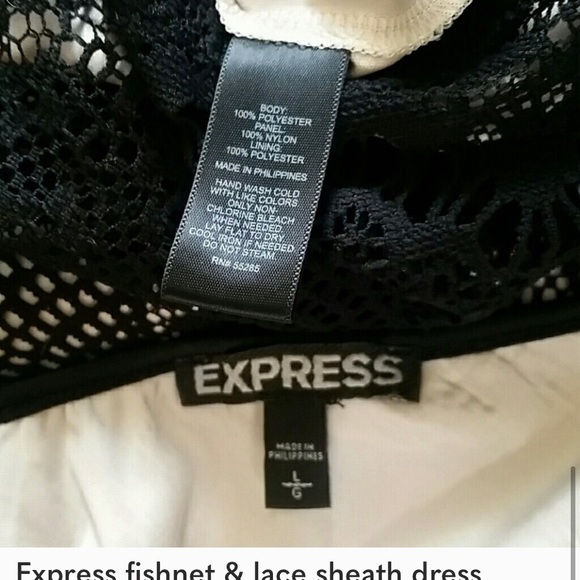 Express fishnet & lace sheath dress - Picture 6 of 6